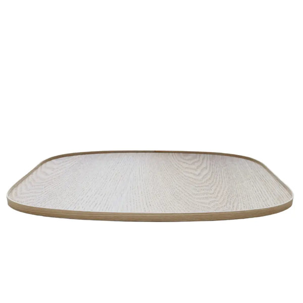 Natural Wood Tray Minimalist Oval Serving Tray 35 x 25cm