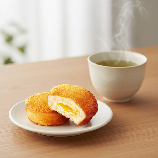 Lotte Custard Cake Custard Cream Filled Snack Cakes 9 Pieces