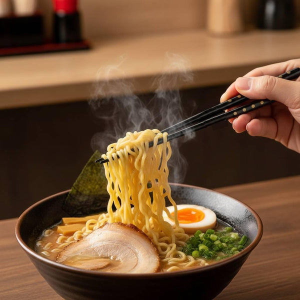 Aoba Dishwasher Safe Wooden Chopsticks Gold Dots Design Black 24cm