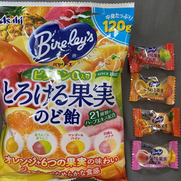 Asahi Bireley's Assorted Fruit Japanese Candy 103g