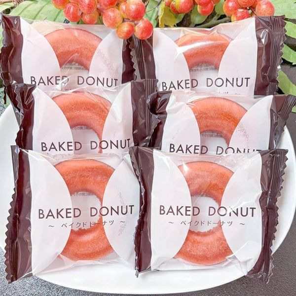 Dojima Baked Donuts Amaou Strawberry Non-Fried Doughnuts 6 Pieces