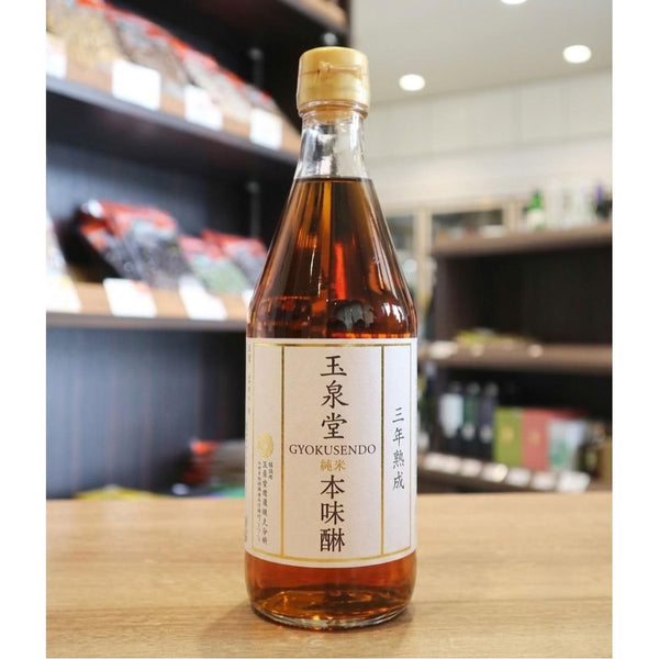 Gyokusen Shirataki 3 Years Aged Hon Mirin Pure Sweet Rice Seasoning 500ml