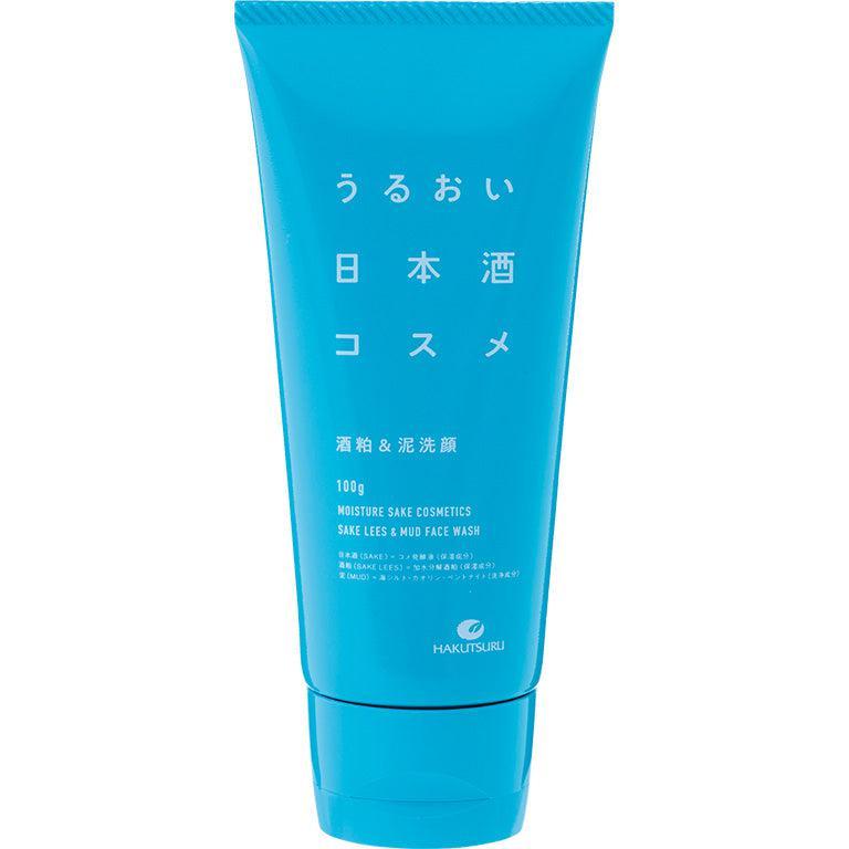 Hakutsuru Moisturizing Japanese Sake Lees & Mud Face Wash 100g