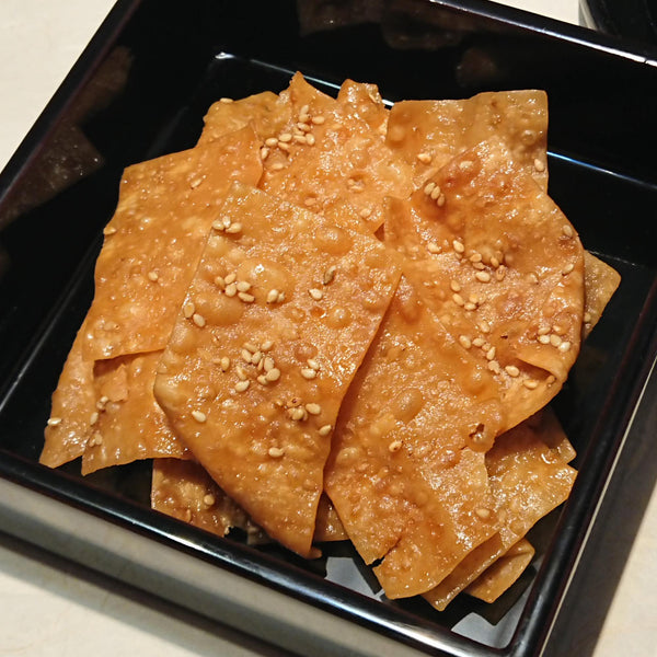 Handmade Karinto Thin & Crispy Crackers Burnt Soy Sauce Flavor 90g