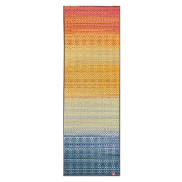 Ikehiko Yoga Mat Igusa Tatami & Kaihara Denim Rainbow Pattern 180cm