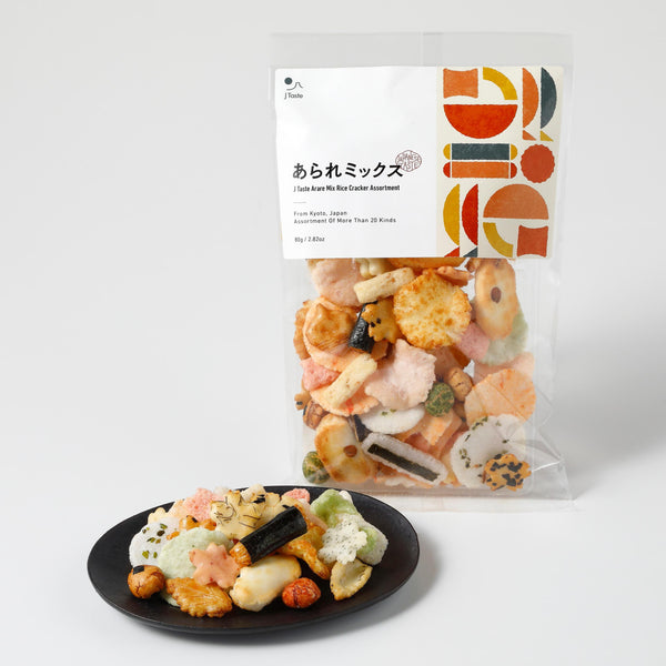 J Taste Arare Mix Rice Cracker 20+ Kinds Assortment 80g
