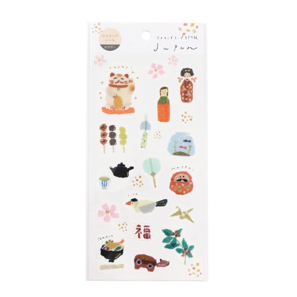 Kamiiso Scrapbook Stickers Japanese Daily Life Themed Washi Stickers
