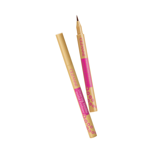 Cezanne Drawing Double Eyelid Liquid Eyeliner Brown / Greige