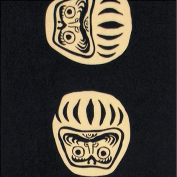 Kenema Tenugui Black Daruma Traditional Hand Dyed Cloth 35 x 90cm