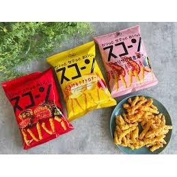 Koikeya Scorn BBQ Barbecue Corn Puffs Snack 73g (Pack of 3 Bags)