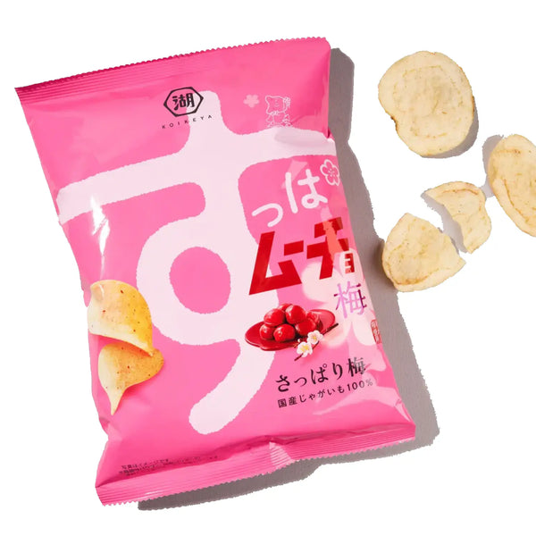 Koikeya Suppamucho Umeboshi Pickled Plum Potato Chips 55g (Pack of 3)