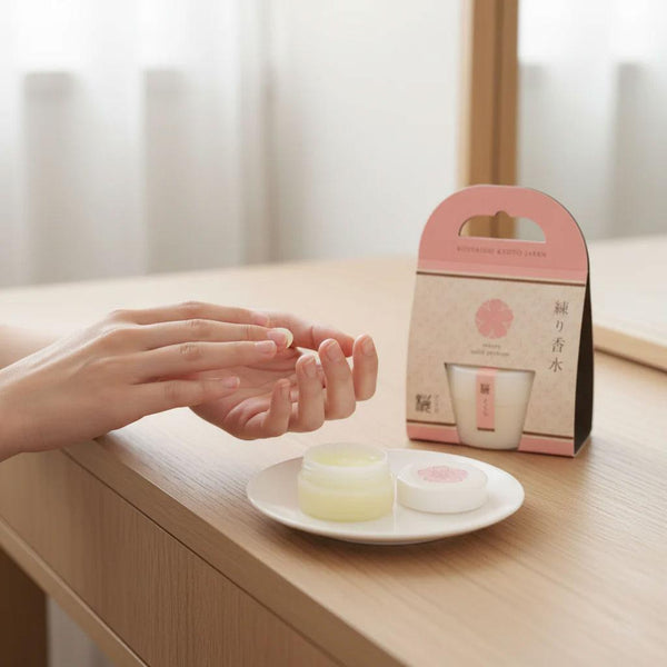 Kousaido Solid Perfume Balm Cherry Blossom Sakura Scent 8g