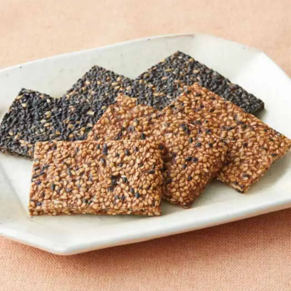 Manten Goma Sablé Cinnamon Sesame Cookies 6 pcs. (Pack of 3)