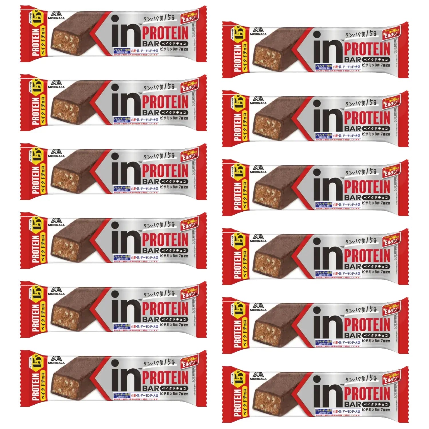 Morinaga Weider in Bar Protein Baked Chocolate Flavor (Pack of 12)