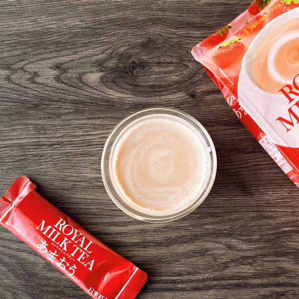 Nittoh Kocha Instant Royal Milk Tea Amaou Strawberry Flavor 8 Sticks