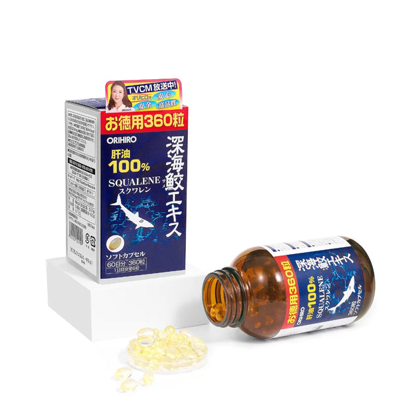 Orihiro Deep Sea Shark Extract Squalene Supplement 360 Capsules