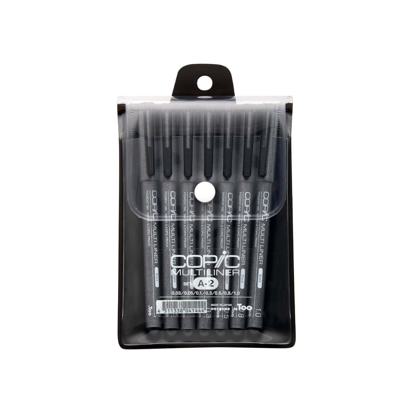 Copic Multiliner Marker Set Black 7 Pens