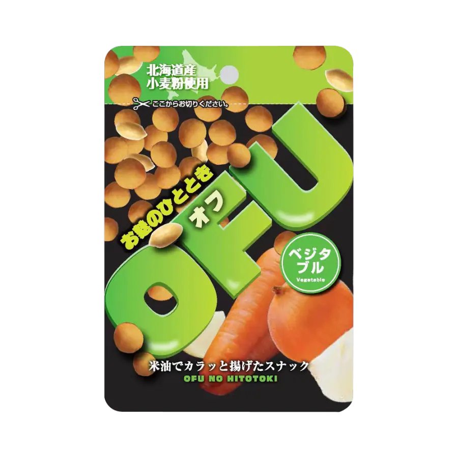 Itofu Vegetable Seasoned Fu Crackers and Smoked Peanuts 25g (Pack of 6)