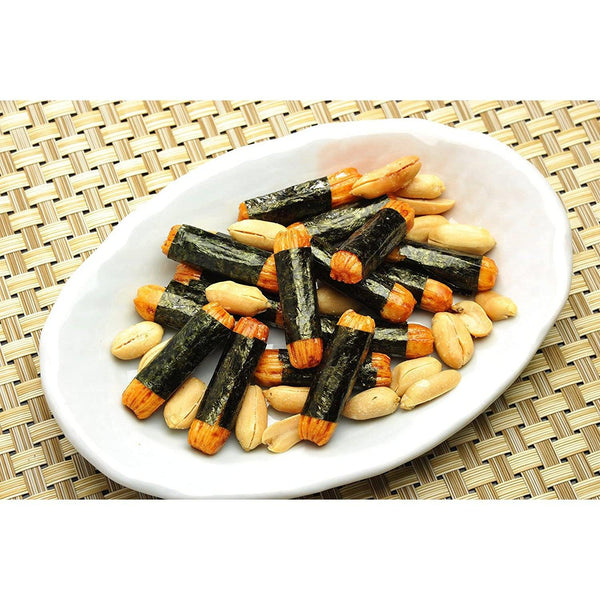 Noripea Nori Seaweed Rice Crackers and Peanuts Mix (Pack of 10)
