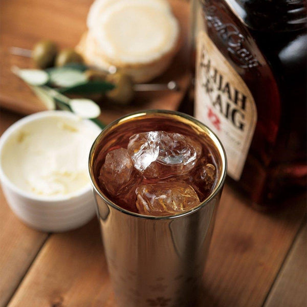 Wahei Freiz Double Wall Tumbler Sakura Pattern Silver