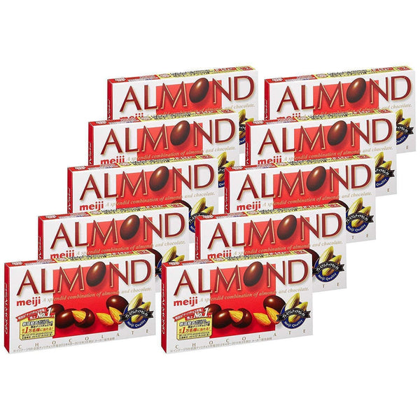 Meiji Almond Chocolate Snack (Pack of 10)