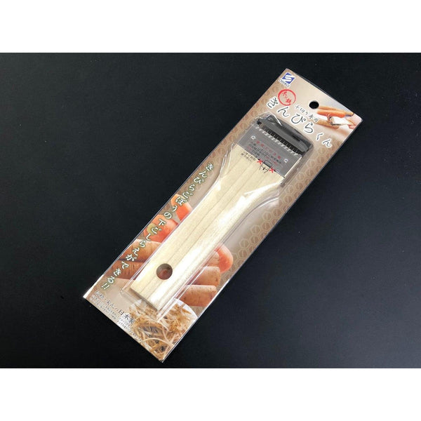 Oyanagi Kinpirakun Wooden Japanese Vegetable Julienne Peeler