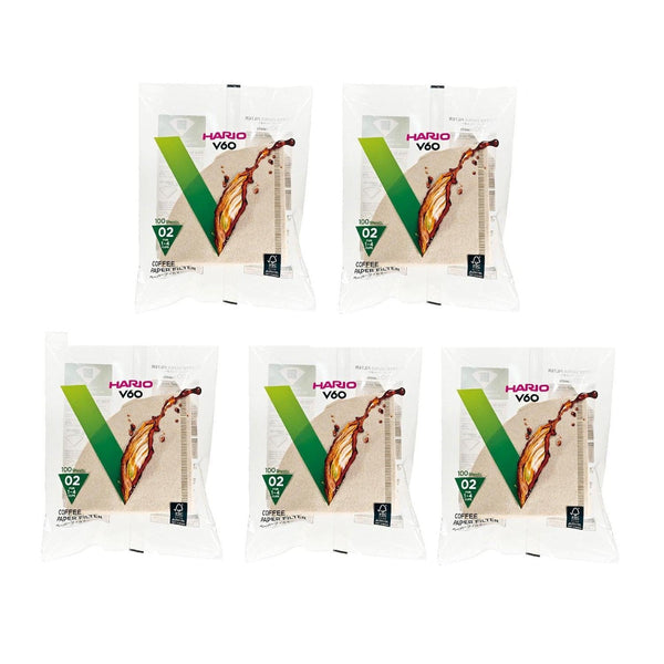 Hario V60 Coffee Filter Paper Size 02 Natural Brown VCF-02-100M