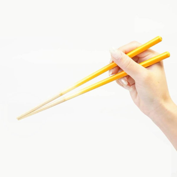 Patented Non-Slip Premium Chopsticks Dishwasher Safe Yellow 23cm