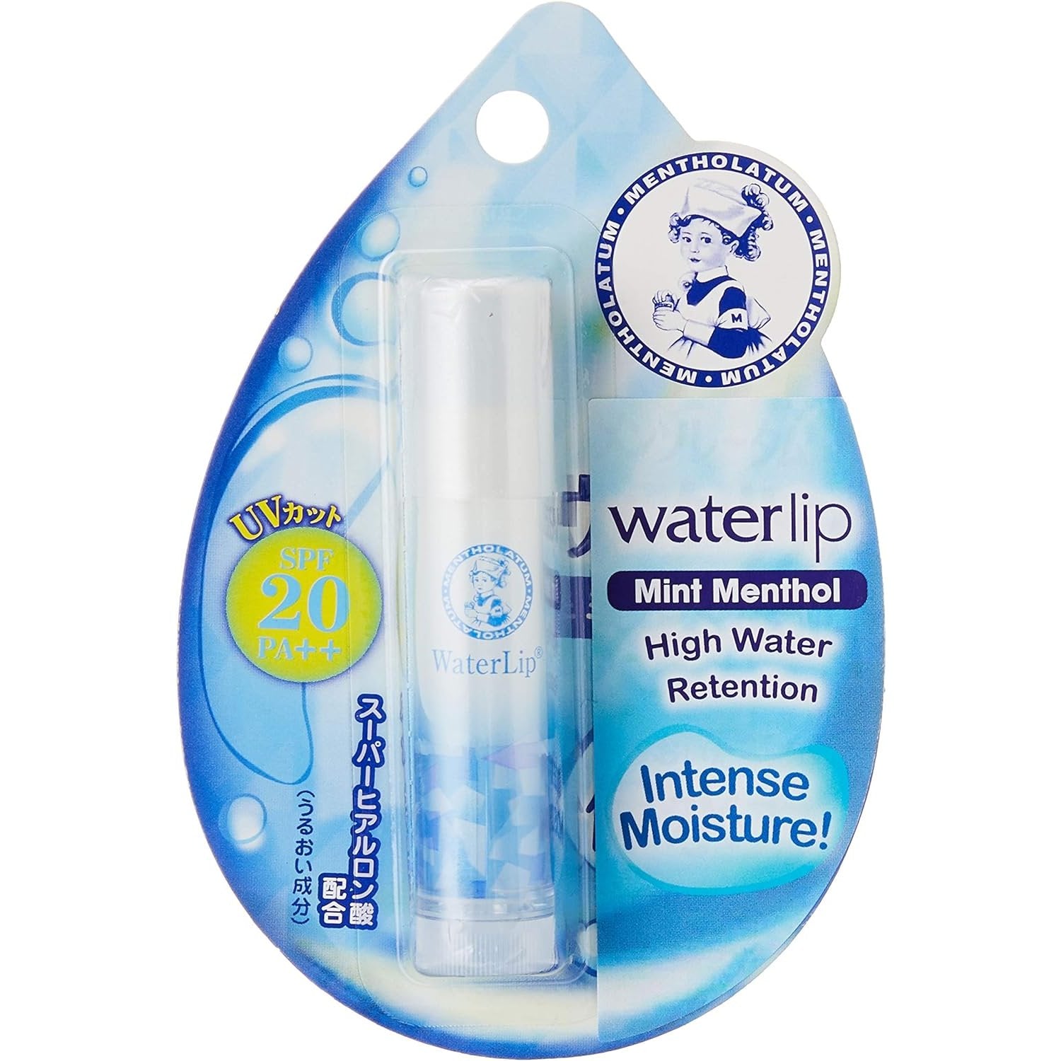 Mentholatum Water Lip Unscented Lip Balm With SPF20 4.5g