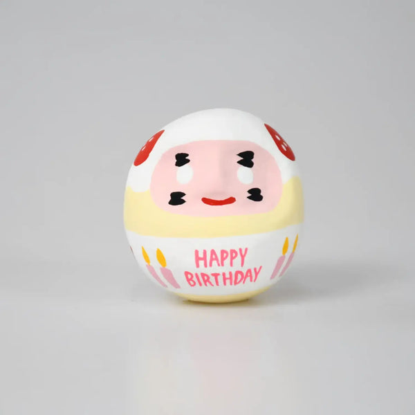Shirakawa Daruma Happy Birthday Daruma Doll Good Luck Charm 4.5cm
