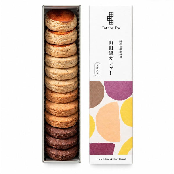 Tatatado Gluten-Free Galette Rice Flour Cookies Assorted 12 Pieces