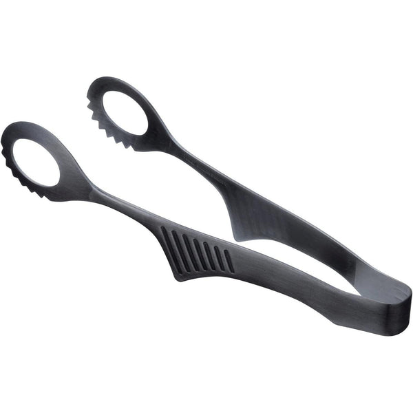 Todai Matte Black Stainless Steel Buffet Clever Tongs 218mm