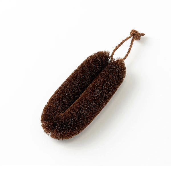 Umezawa Handcrafted Narrow Tawashi Eco-Friendly Palm Fiber Scrub Brush