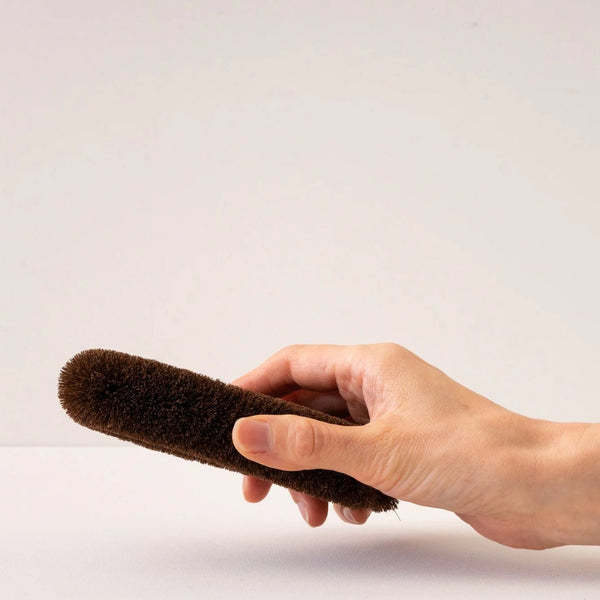 Umezawa Handcrafted Narrow Tawashi Eco-Friendly Palm Fiber Scrub Brush