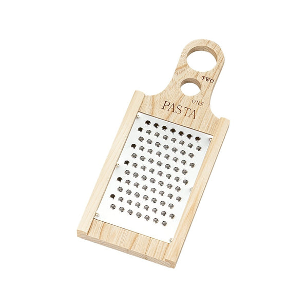 Oyanagi Wooden Handled Coarse Powder Cheese Grater With Pasta Measurer