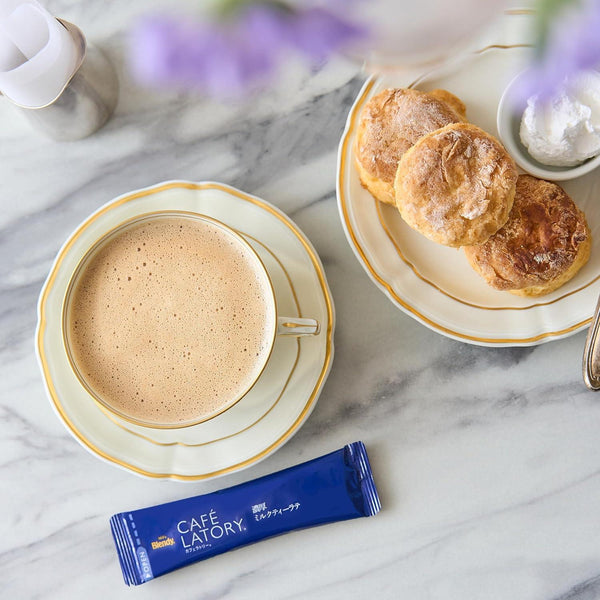 AGF Blendy Cafe Latory Rich Royal Milk Tea Cafe Latte 16 Sticks