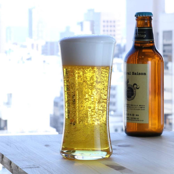 Aderia Craft Beer Glass Concave Stylish Premium Glassware Large 345ml