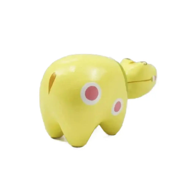 Akabeko Yellow Dango Lucky Cow Figurine Handcrafted Home Decor