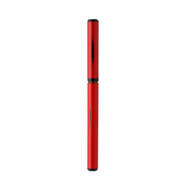 Akashiya Natural Bamboo Brush Red Lacquer Finish Pen With Wood Box