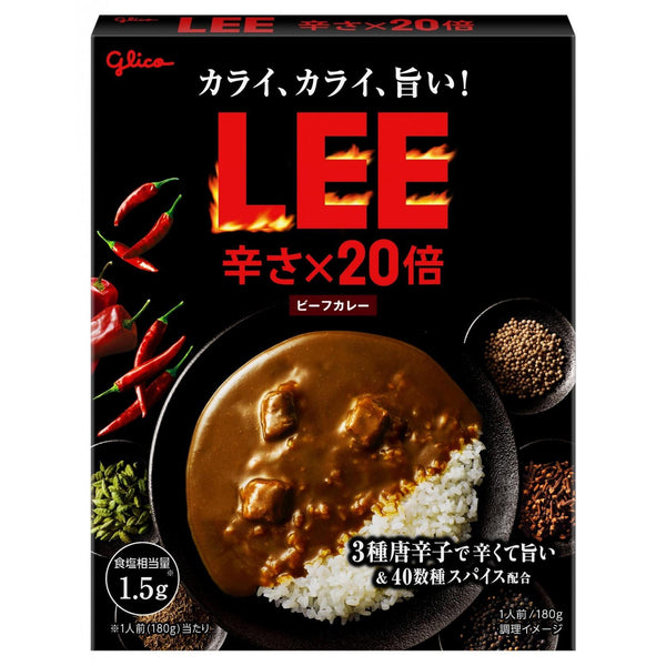 Glico Lee Beef Curry x20 Times Spicy Ultra Spicy Instant Curry Sauce 180g