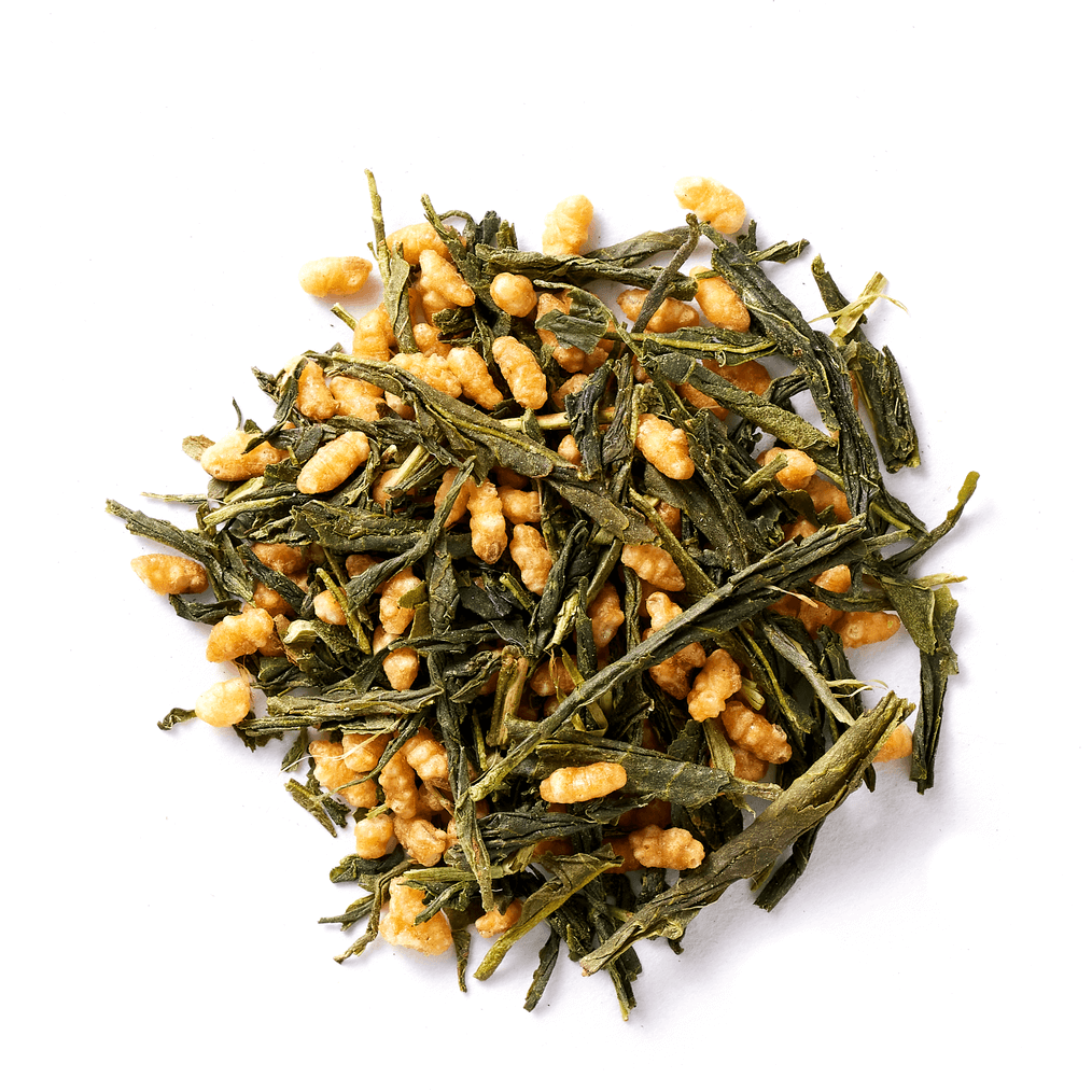 Tea Flavoured Rice Harimaen Organic Genmaicha Loose Leaf Brown Rice Green Tea 150g