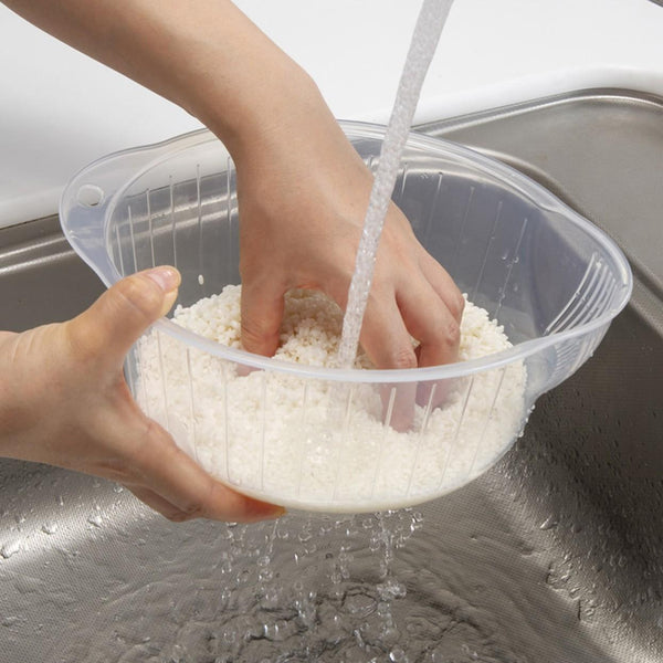 Inomata Japanese Rice Washing Bowl (Side and Bottom Drainage Holes) 23cm