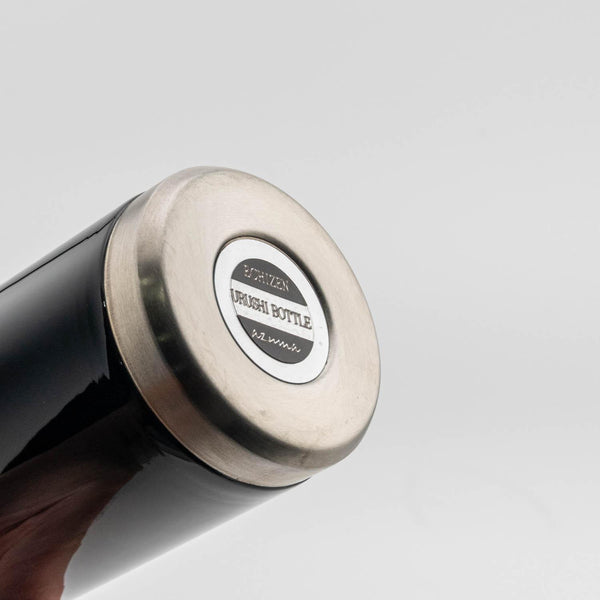 Isuke Reusable Slim Stylish Steel Water Bottle Black Lacquer 300ml