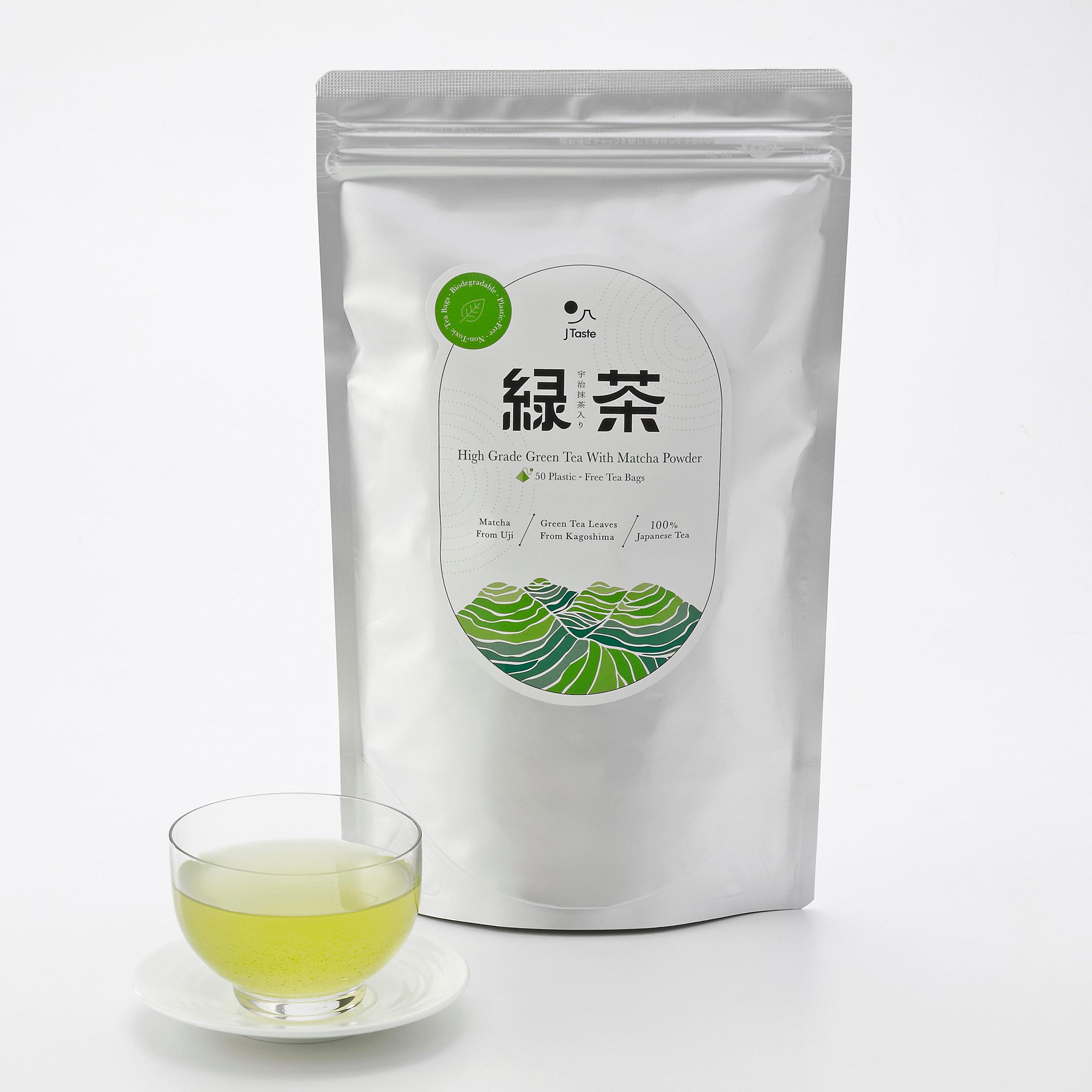 J Taste High Grade Green Tea With Matcha Tea Bags 50 ct.