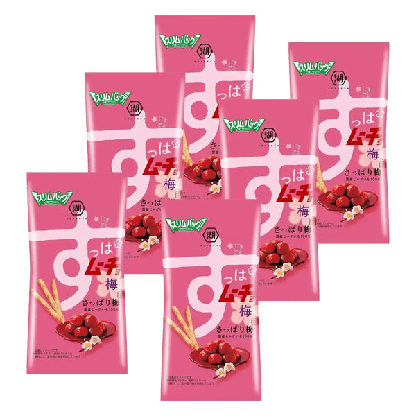 Koikeya Stick Suppamucho Ume Plum Potato Stick Chips 34g (Pack of 6)