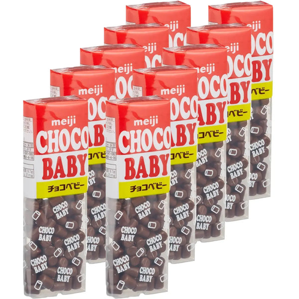 Meiji Choco Baby Milk Chocolate Snack 32g (Pack of 10)