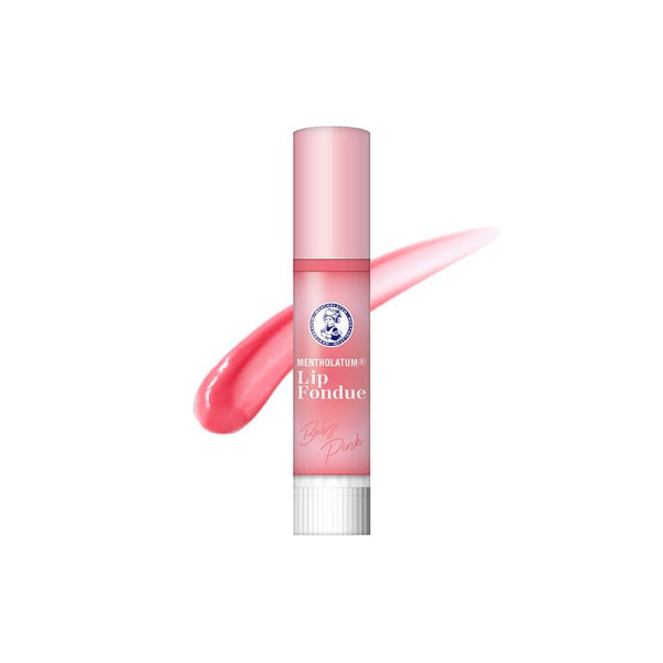 Mentholatum Lip Fondue Melty Lip Balm Baby Pink Lipstick 3.2g