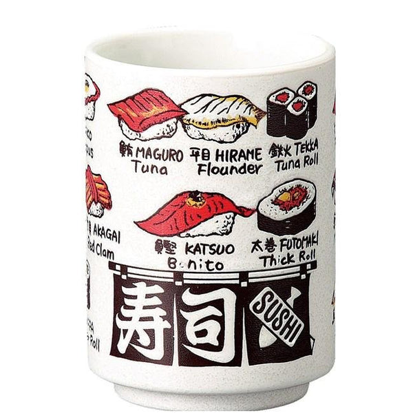 Sushi Yunomi Cup Handmade Mino Ware Porcelain Teacup