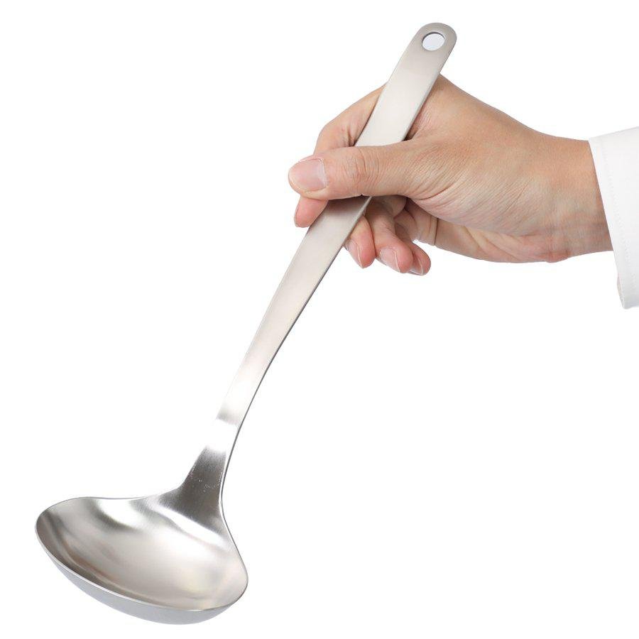 Sori Yanagi Stainless Steel Large Ladle Dishwasher Safe 298mm