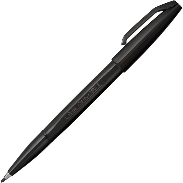 Pentel Sign Pen Black Marker S520-AD Box of 10 Pieces